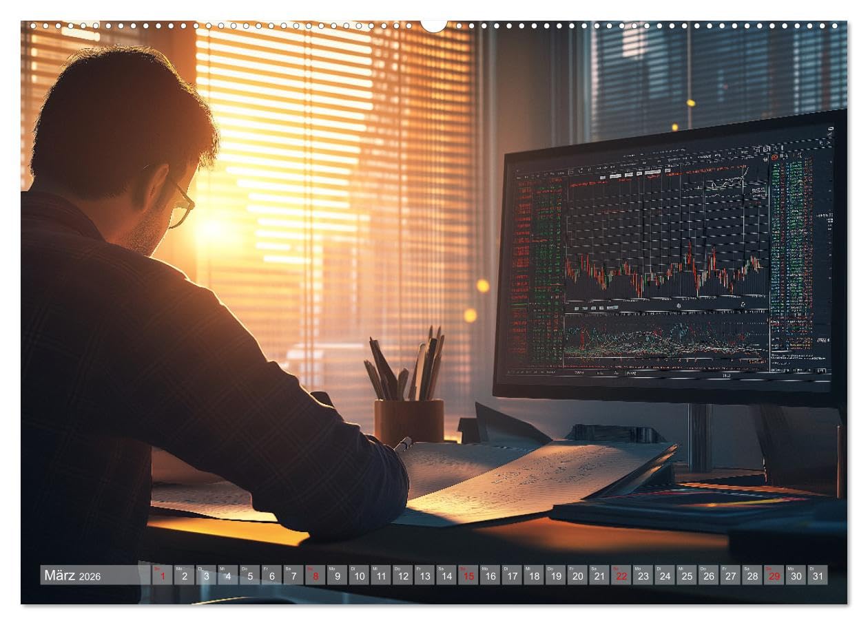 Börsenkalender – der Kalender für Aktien, Trader und Börsenprofis. (hochwertiger Premium Wandkalender 2026 DIN A2 quer), Kunstdruck in Hochglanz: ... inspirieren jeden Monat. (CALVENDO Hobbys)