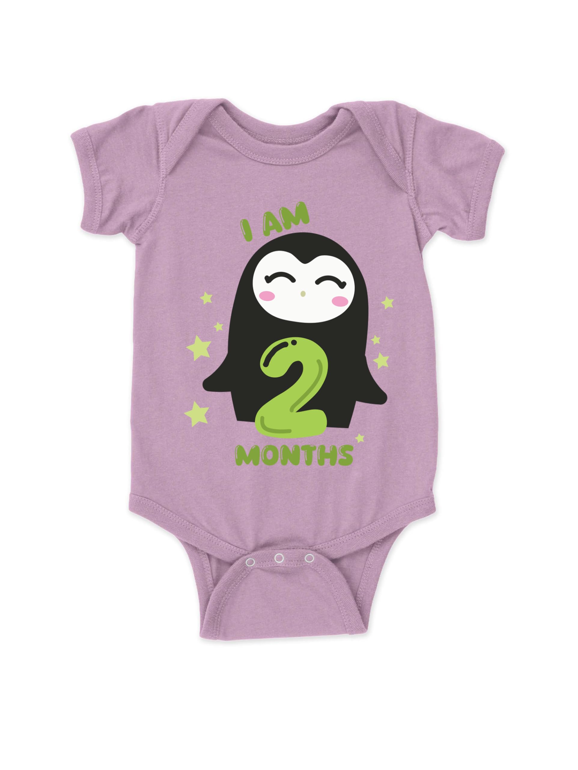 drobe Cotton 2 Month Birthday Print Romper Newborn Lavender Baby Romper for baby girl & baby boy-picture-11