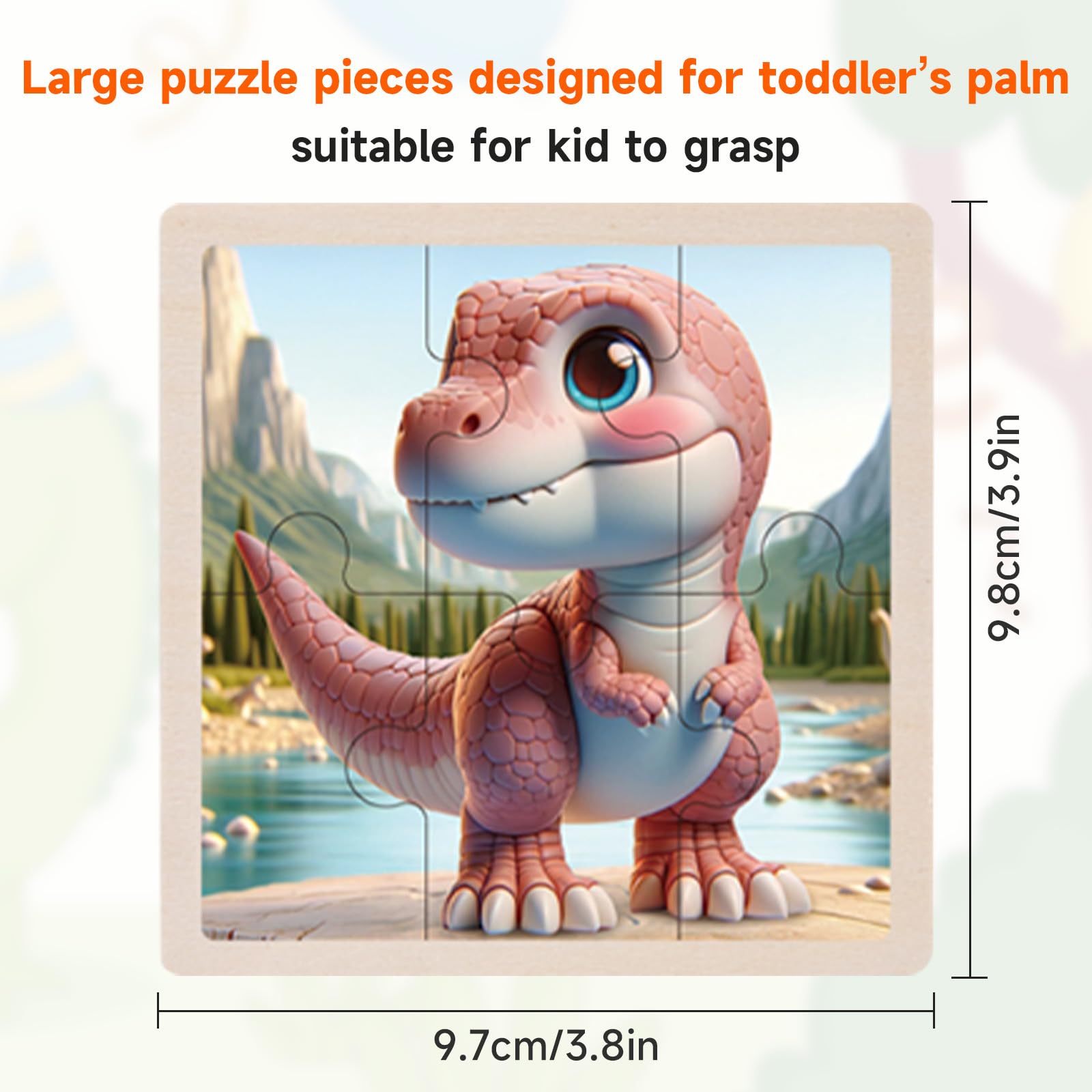 Puzzle per bambini a partire da 3 4 5 6 anni, 8 x 6 pezzi, puzzle in legno, giocattolo educativo prescolare, regali per bambini per ragazzi e ragazze