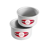 Fat Daddio&apos;s Anodized Aluminum Round Cake Pans&comma; 2 Piece Set&comma; 5 x 3 Inch