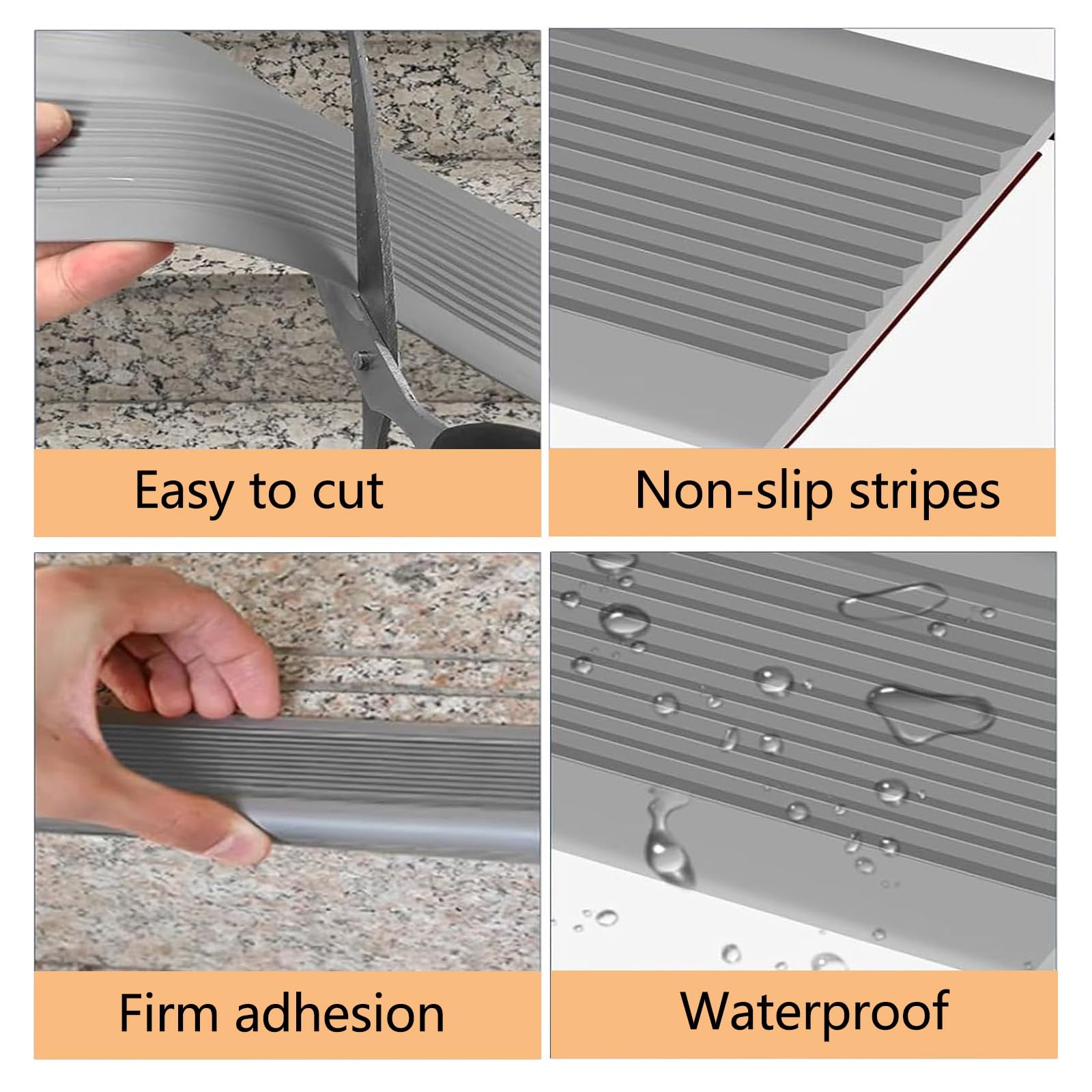 Tira De Vinilo Autoadhesiva Antideslizante Para Escaleras De 5 M, Borde De Escalera De Goma De PVC, Tira De Vinilo Autoadhesiva Para Bordes De Escalera De 2 M, Perfil De Borde De Escalera(Green,3m/118