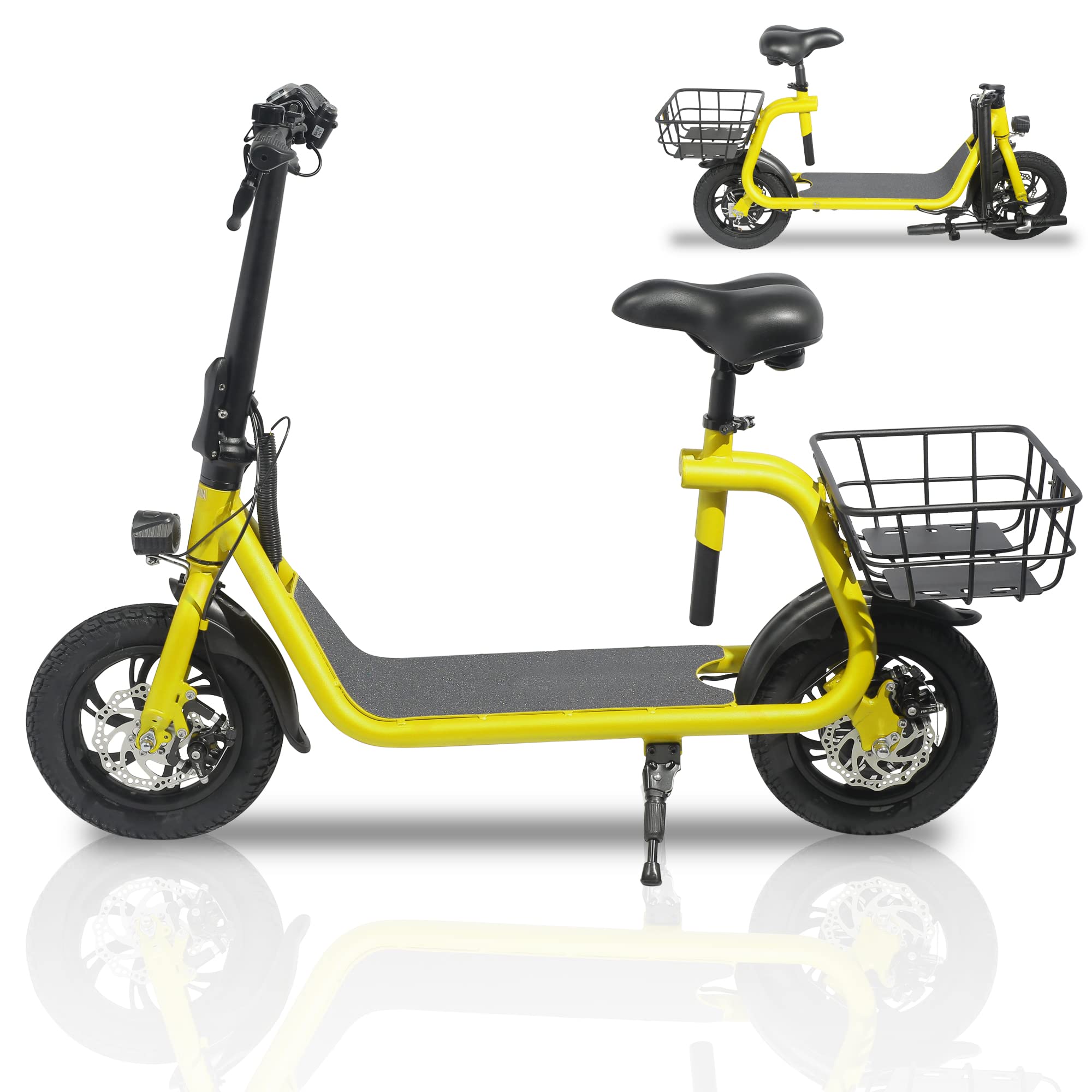 Buy SEHOMY Electric Scooter Adults with Seat, Portable Scooters for