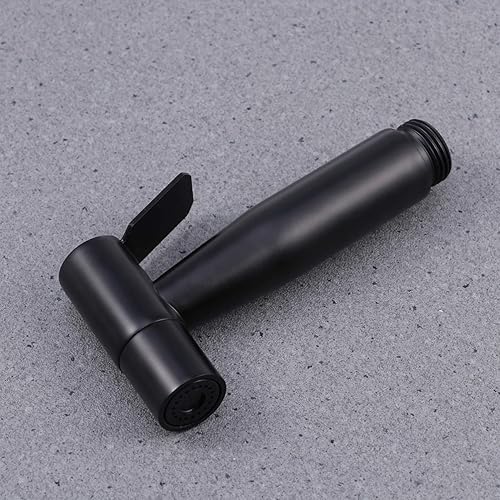 Miniatura 7 de DOITOOL Cabezal rociador de bidé de mano para inodoro, acero inoxidable, negro, acabado moderno, accesorio de bidé