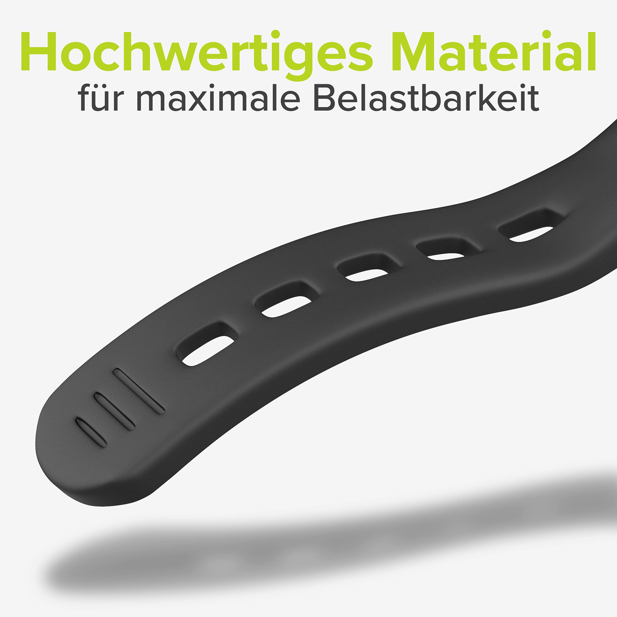 VELMIA Fahrradlicht Halterung Set für Vorne & Hinten I für alle Velmia Fahrradlampen I Ersatzhalterung aus Gummi Schwarz