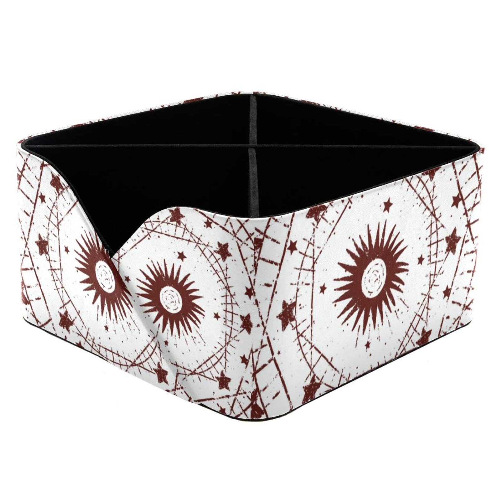 Boîte de rangement rectangulaire haut de gamme aux lignes abstraites pour intérieurs raffinés.