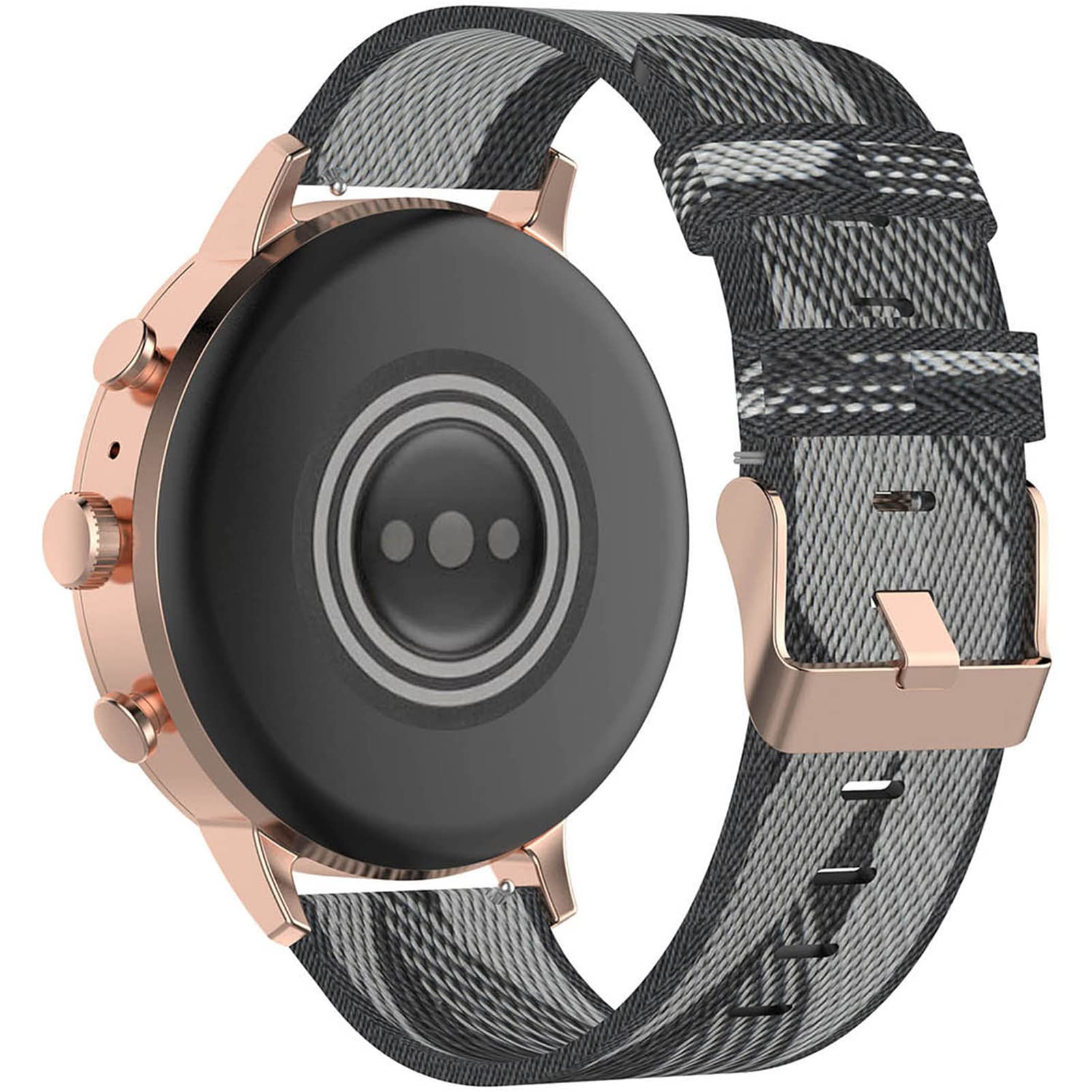 Lijinlan Replacement Watch Band for Casio F-91W/ F-93W/ F-94/ F-98W/ F-105W/ F-106W/ W-66/ W-85, 18mm Nylon Strap for Casio F91W Series Watch Wristband (Gray)