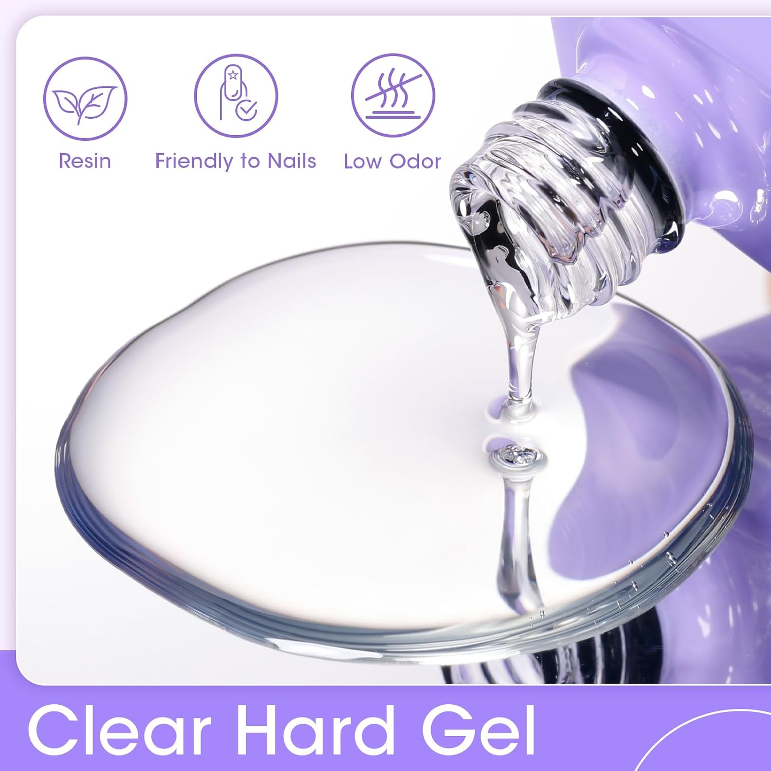 GELLEN Builder Gel For Nails, 18ml Clear Hard Gel For Nail Extensions