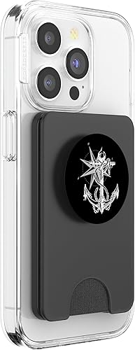 Vista 15 de Diseño de brújula Anker náutico marítimo PopSockets PopGrip intercambiables