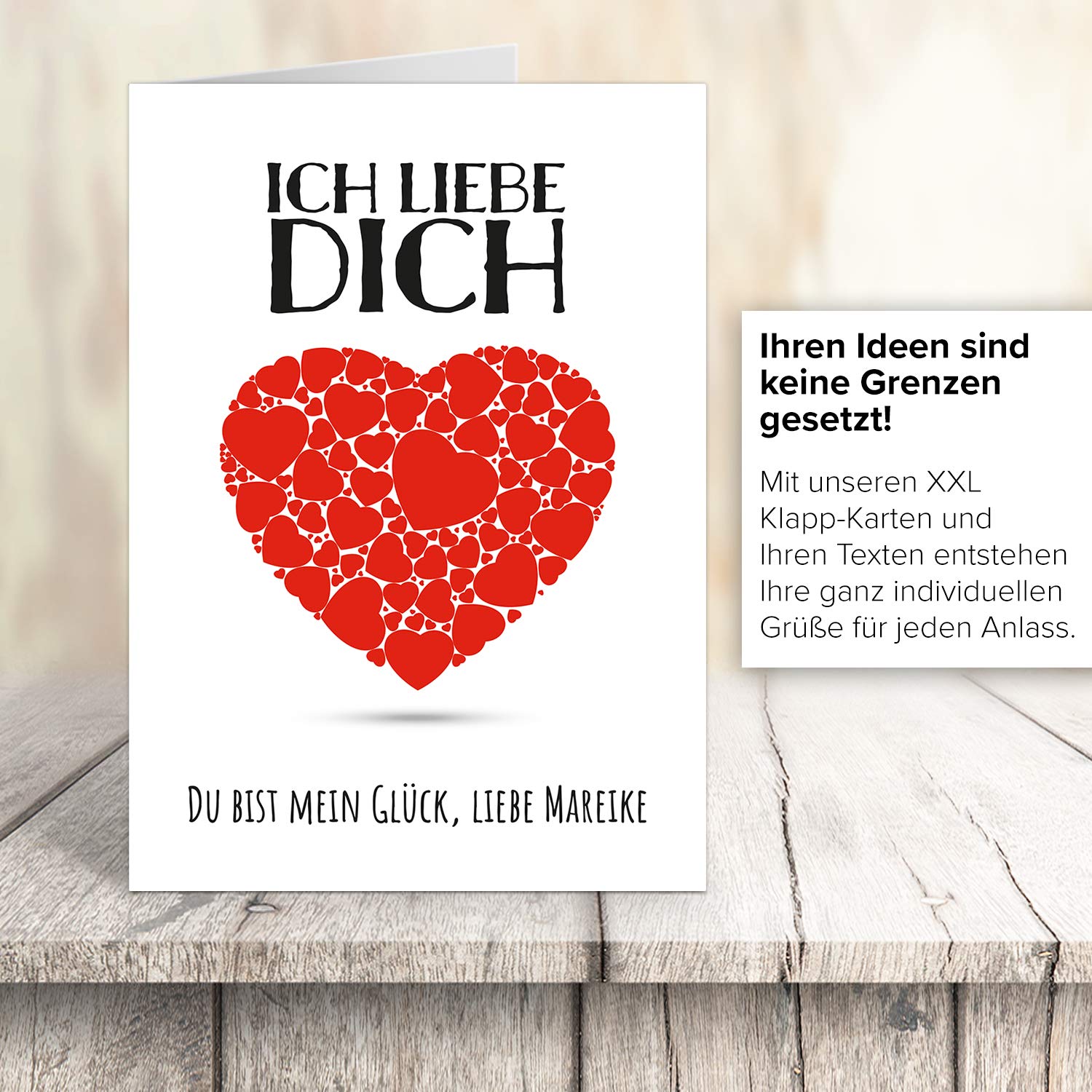 Lustige Pop-Up Herz-Grußkarte Mit Umschlag – Perfekt Für Valentinstag, Geburtstag & Dankeschön
