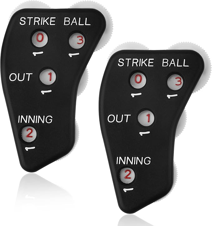 2pcs Baseball Umpire Indicator, 4 Wheel Baseball Umpire Clicker