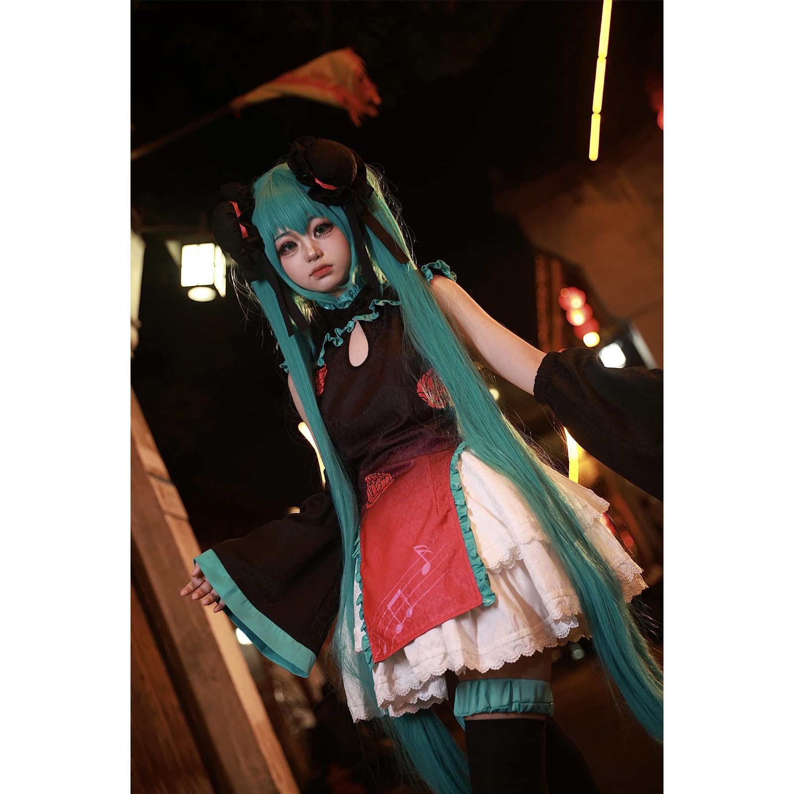 Amazon.co.jp: [AHCY] 初音ミク コスプレ衣装 ウィッグ付き MIKU 中華