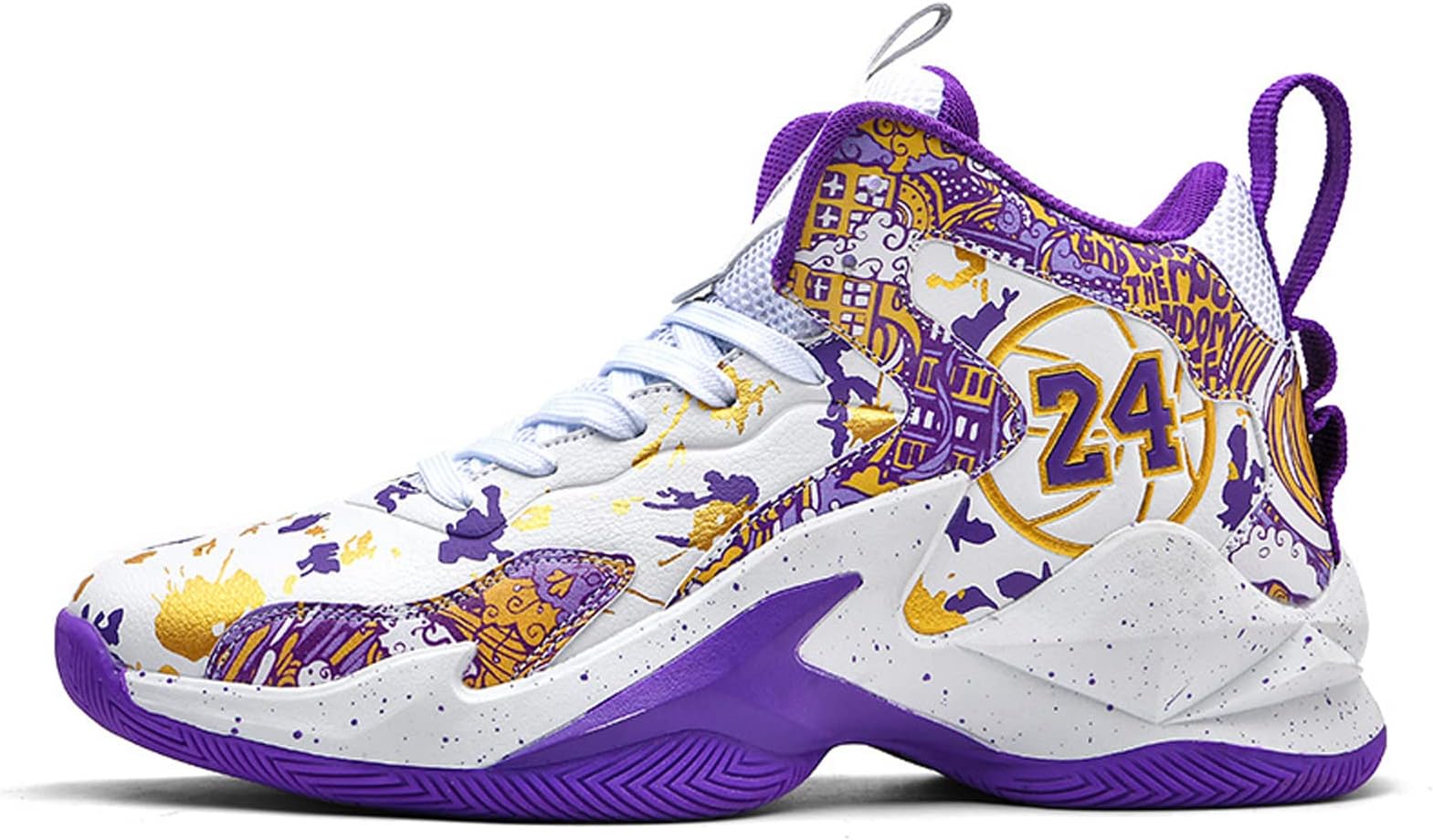 FAZITIAOMen's Basketball Shoes Fashion Printed Sneakers