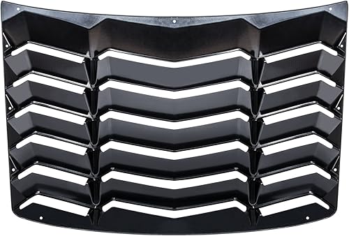 Miniatura 2 de Juego de persianas para ventana trasera y lateral 2016-2023, estilo Lambo, color negro mate, compatible con Chevrolet Chevy Camaro 2016 2017 2018