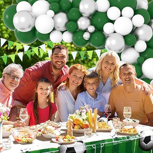 Miniatura 38 de Kit de guirnalda de globos rojos y blancos y plateados: 122 globos rojos y blancos, globos rojos y plateados, globos de graduación para cumpleaños