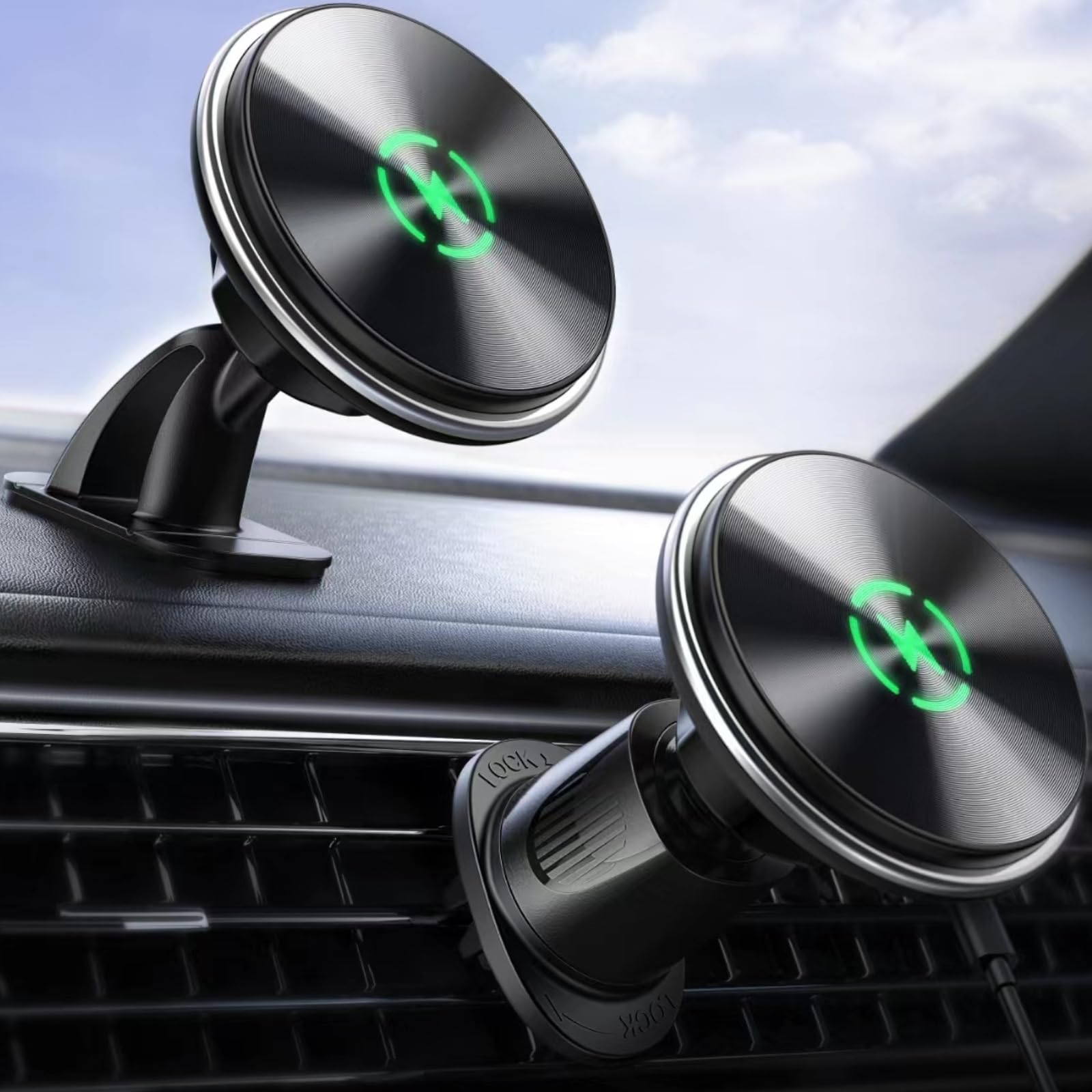 for MagSafe Car Mount Superfast Charger [Powerful Magnet][Unlimited Angles] for Car Vent Cell Phone Holder for iPhone 16/15/14/13 Pro Max Plus Samsung S25/24/23 Ultra S25+