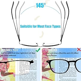 WEIMELTOY 3 Pack Blue Light Blocking Reading Glasses for Men, Stylish Half Frame Metal Computer Readers, Lightweight Spring Hinge Eyeglasses Anti Eyestrain/Glare/UV (Mix Color, Black+Grey+Brown, 2.75)