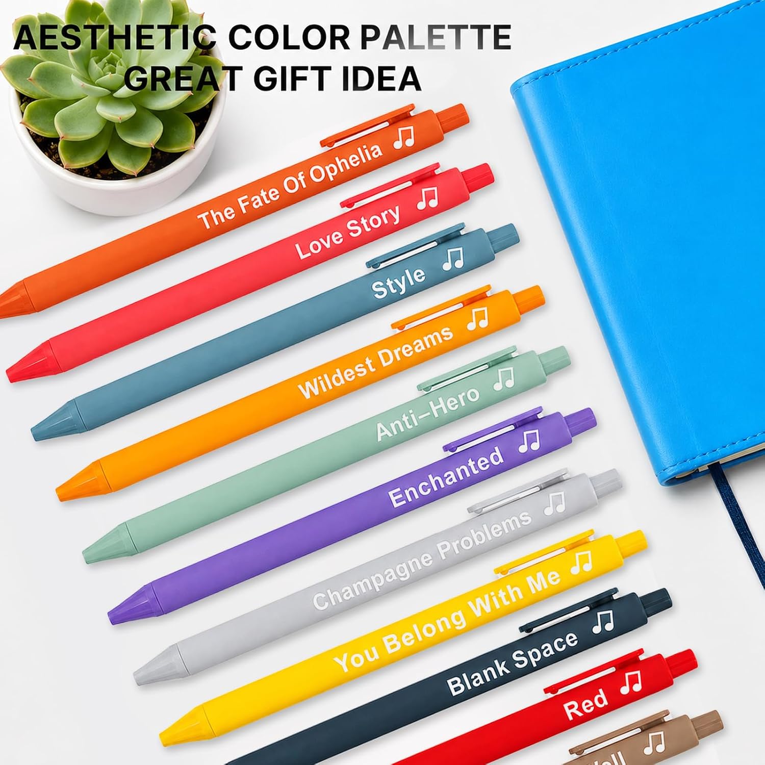 13pcs Tayloris Showgirl Merch Lyrics Pens Set Music-Inspired Writing Pens