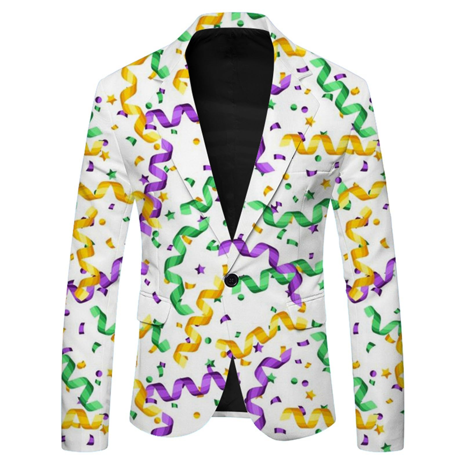 SLYGOU Mens Sequin Jacket,Mens Blazer Jacket Men Shiny Sequin Blazer Jacket Double Breasted Blazer For Men Chic Tuxedo Dinner Jacket Men's Suits & Blazers Prom Suits For Boys Age 17