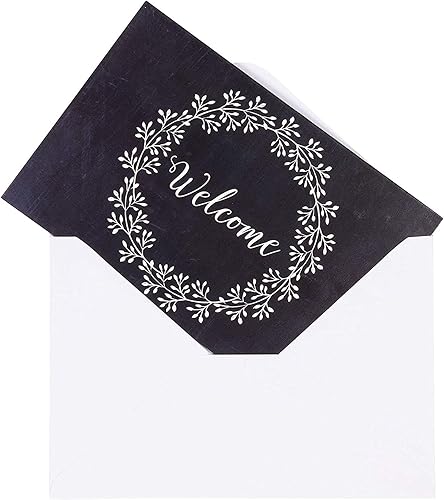 Miniatura 4 de Juvale Tarjetas de bienvenida para invitados, juego de tarjetas y sobres en blanco con varios diseños de coronas florales, tarjetas de bienvenida