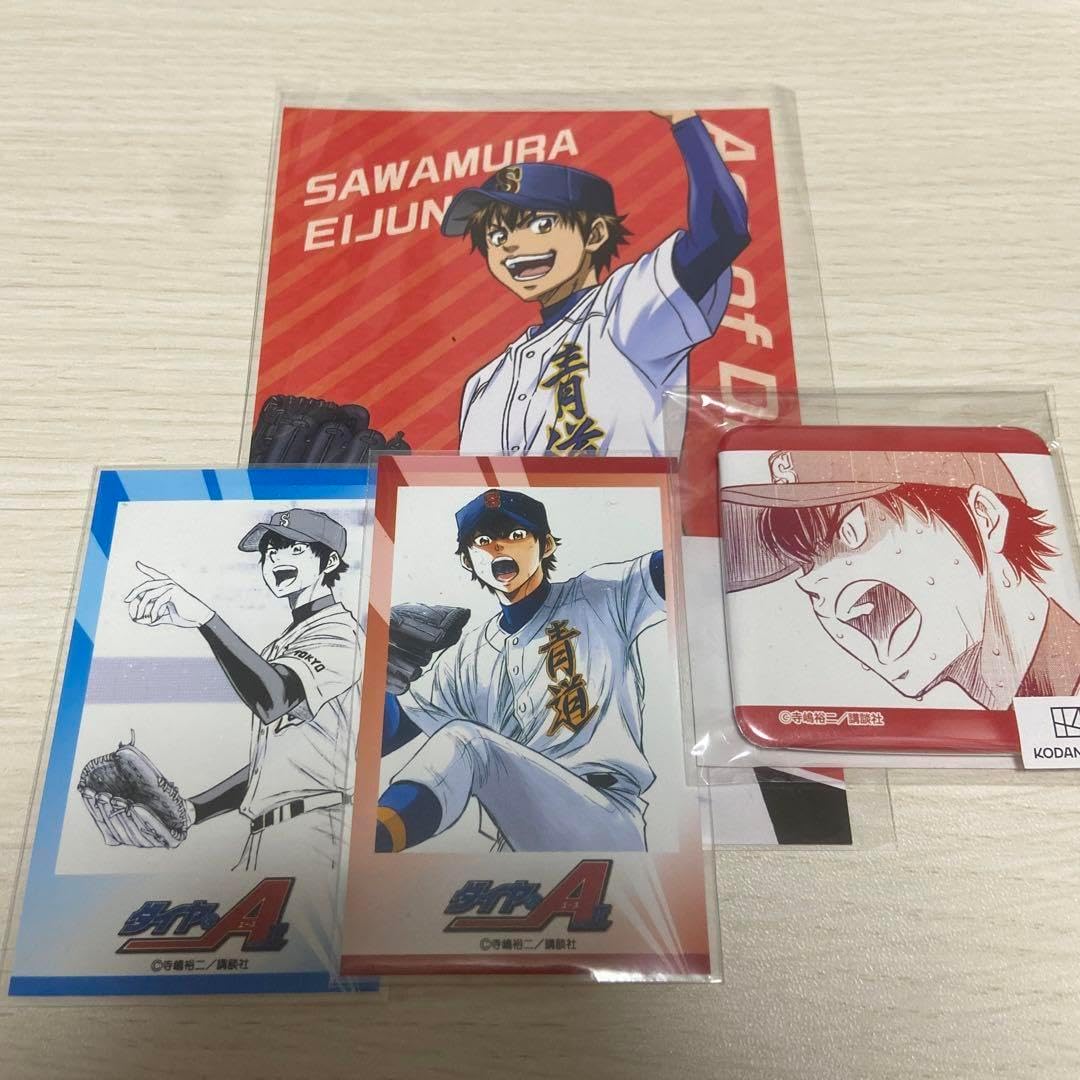 ダイヤのA 沢村栄純 アニメJAM 缶バッジ 2個セット ダイヤのA アニメ