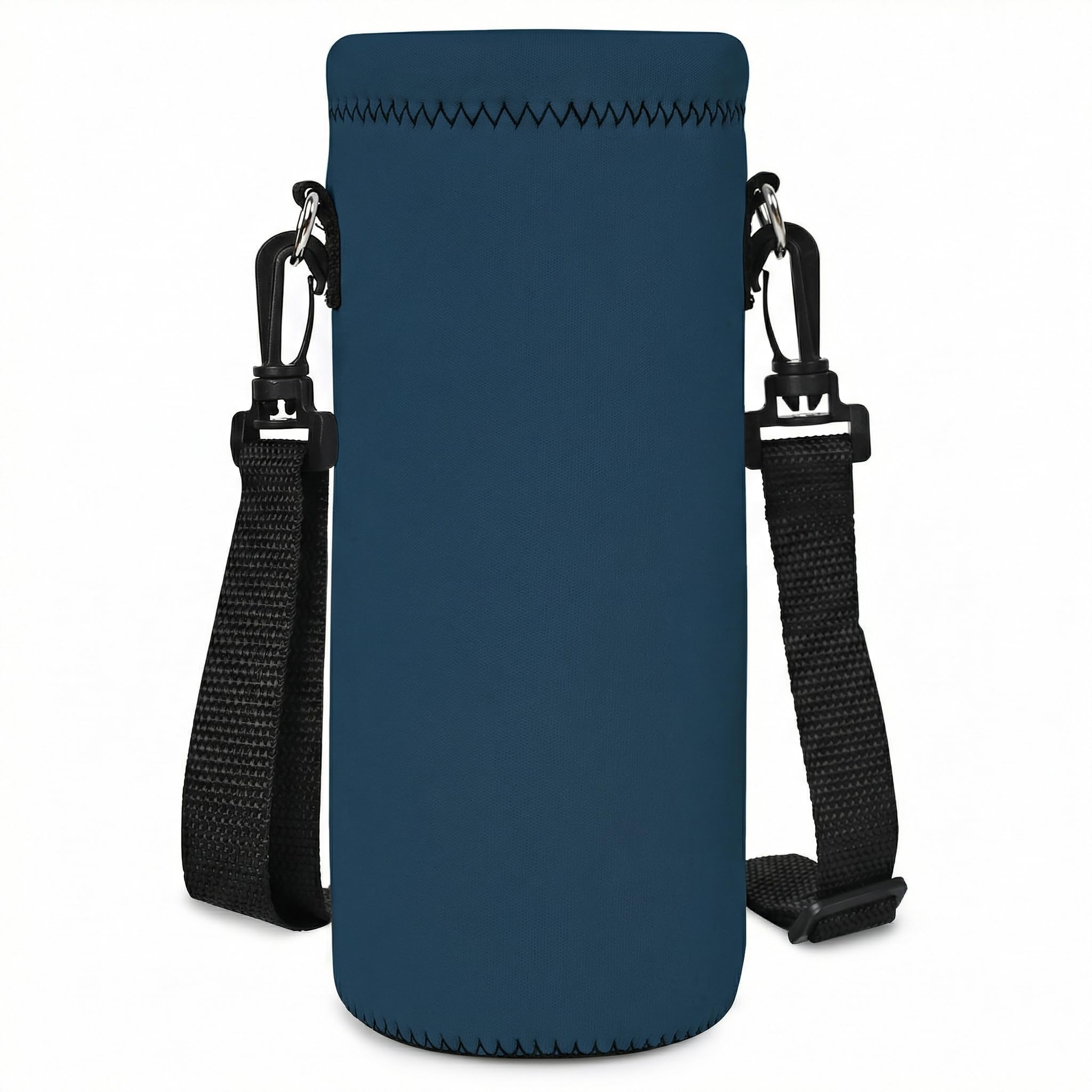 Hnycsir 750ML Neoprene Water Bottle Bag Carrier, Portable Insulated Sling Holder Case Pouch with Adjustable Shoulder Strap for Men Women Travel,Hiking,Walking,Running,Outdoor Activities (Petrol Blue) — image 1