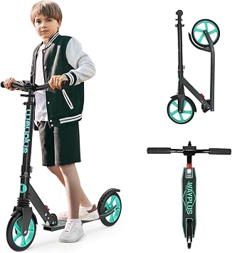 WAYPLUS Kick Scooter for Ages 6+,Kid,Teens & Adults.8 Big Wheels,240lb