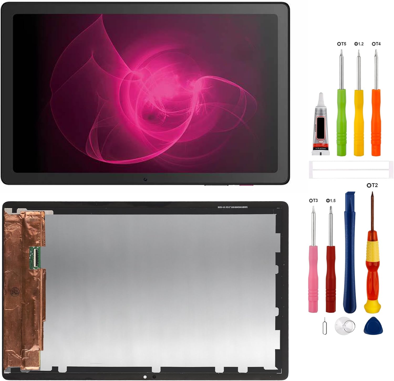 LCD Display Replacement Compatible with T-Mobile Revvl Tab 5G TMRV5GTB Touch Screen Digitizer Assembly with Repair Tools-10.36inch