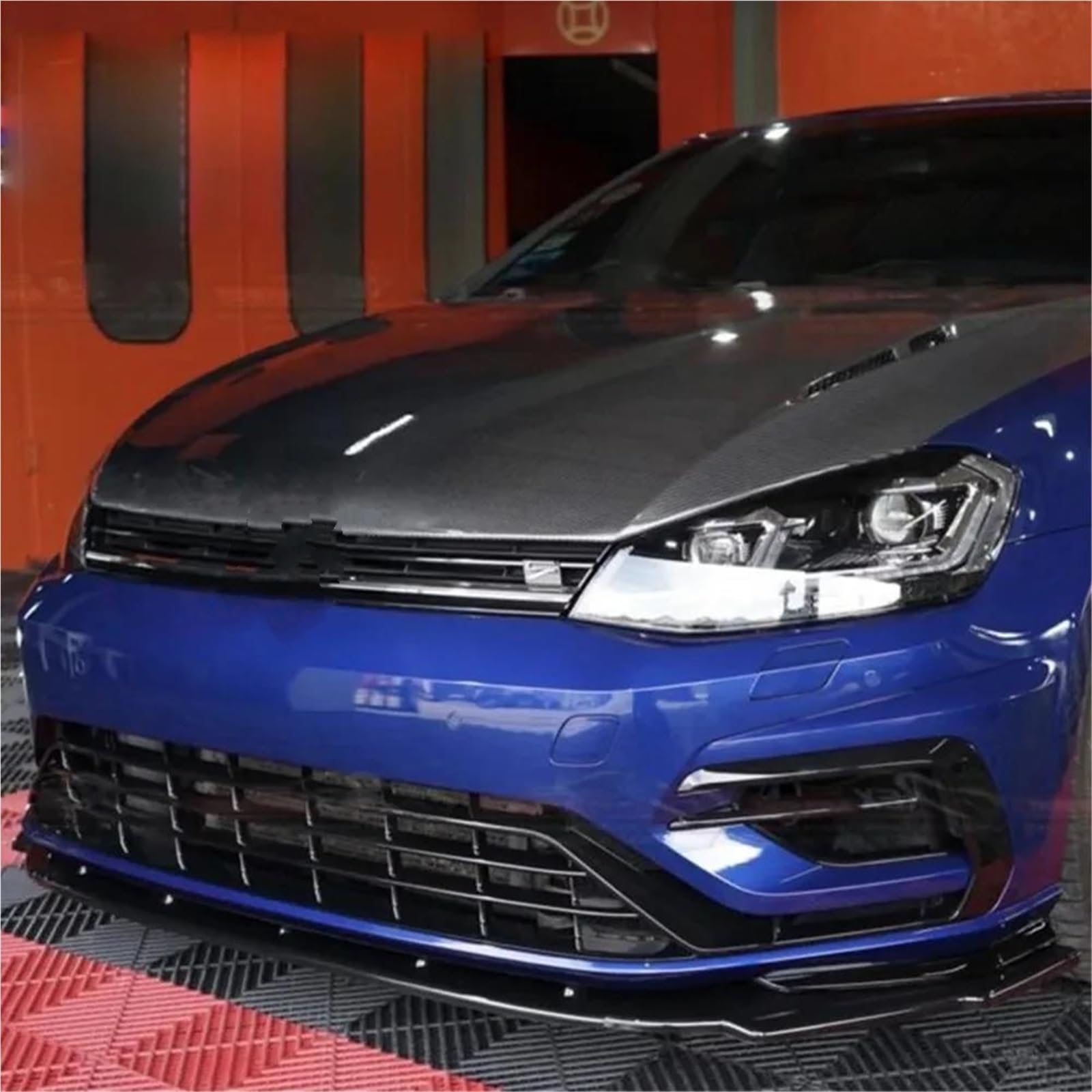 Auto Frontspoiler Für VW Für Golf 7 Für MK7 .5 R Für GTI Für GTD 2013-2020 Frontstoßstange Splitter Lip Diffusor Body Kit Spoiler Guard Frontstoßstangenspoiler
