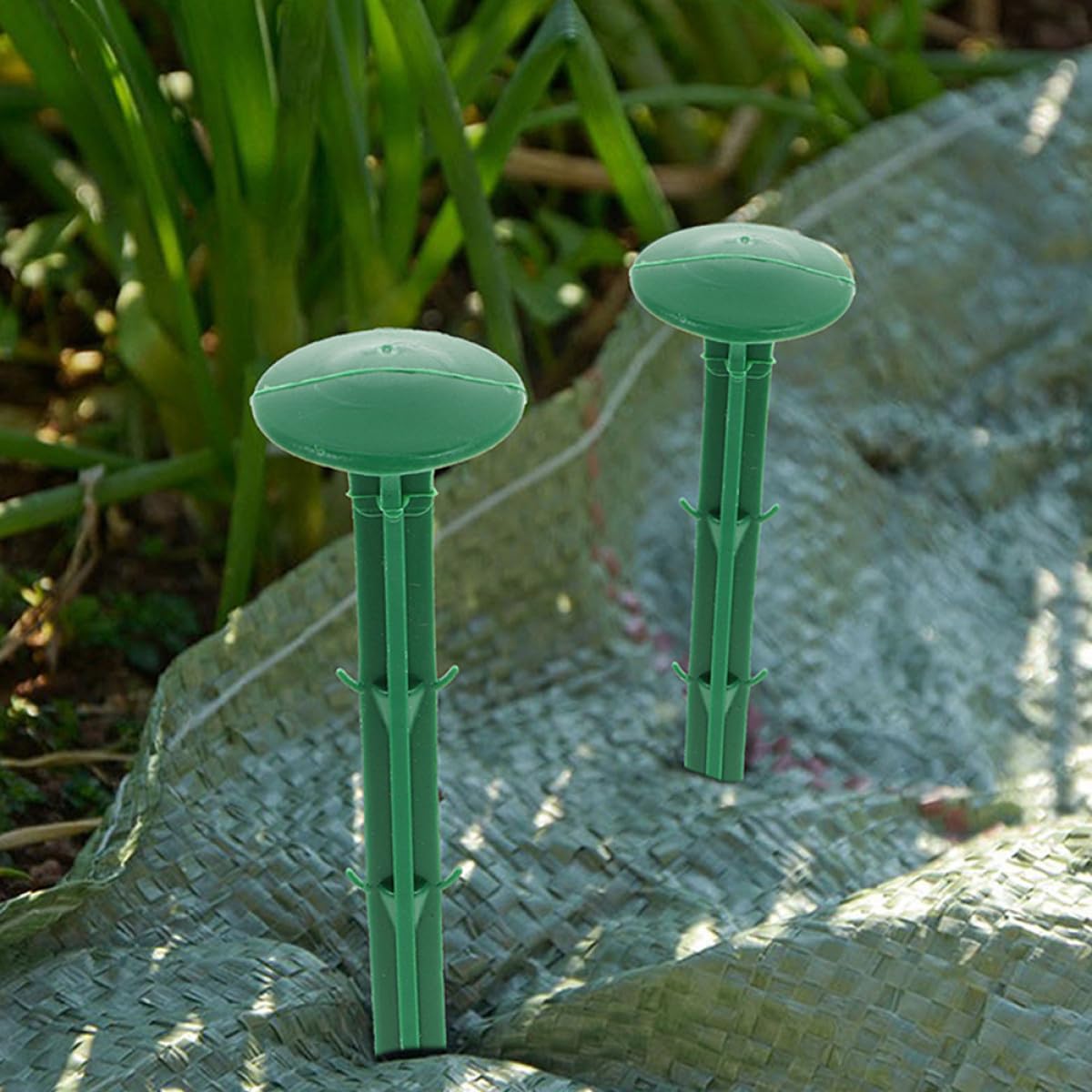 150 Picchetti da Terra in Plastica Verdi 11 CM Chiodi da Giardino per Esterni Ancoraggi per Tessuto Paesaggistico e Prato Artificiale Picchetti da Fissaggio per Teli e Reti da