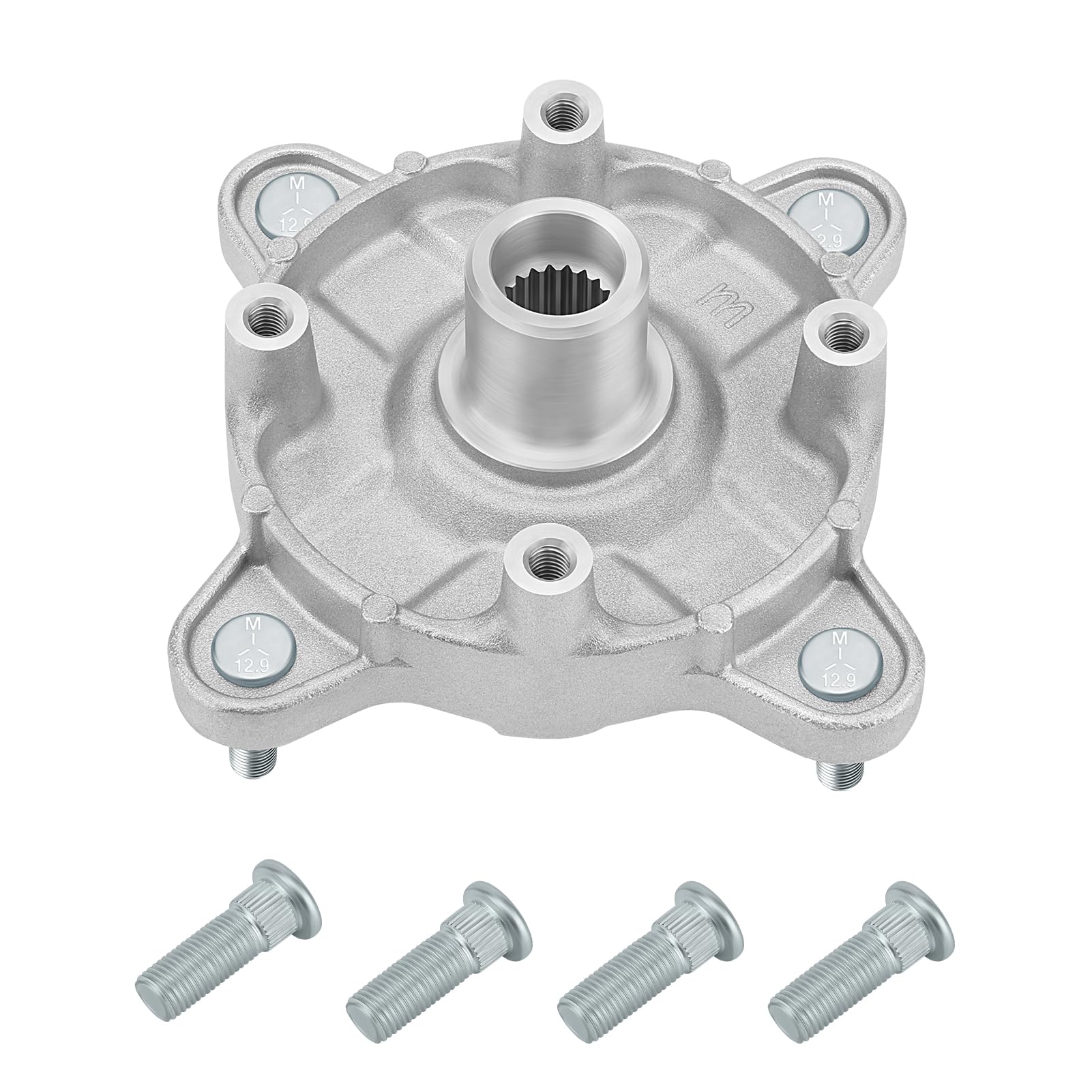 M MATI Front Wheel Hub &amp; Studs for Polaris Sportsman 400 300 2008-2010 H-awkeye 300 4x4 2x4 2006-2011 5136296 5134932 7515513