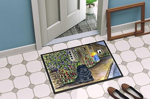 Miniatura 4 de Caroline's Treasures SS8117MAT Chow Chow - Tapete para puerta delantera, 18 x 27 pulgadas, para interiores y exteriores, para entrada,