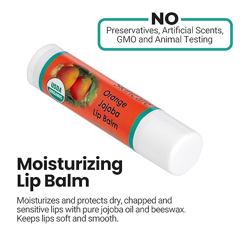 Miniatura 5 de Paquete de 2 bálsamos labiales orgánicos de naranja con más del 70% de aceite de jojoba. 100% natural con cera de abejas. Hidratante naturalmente.