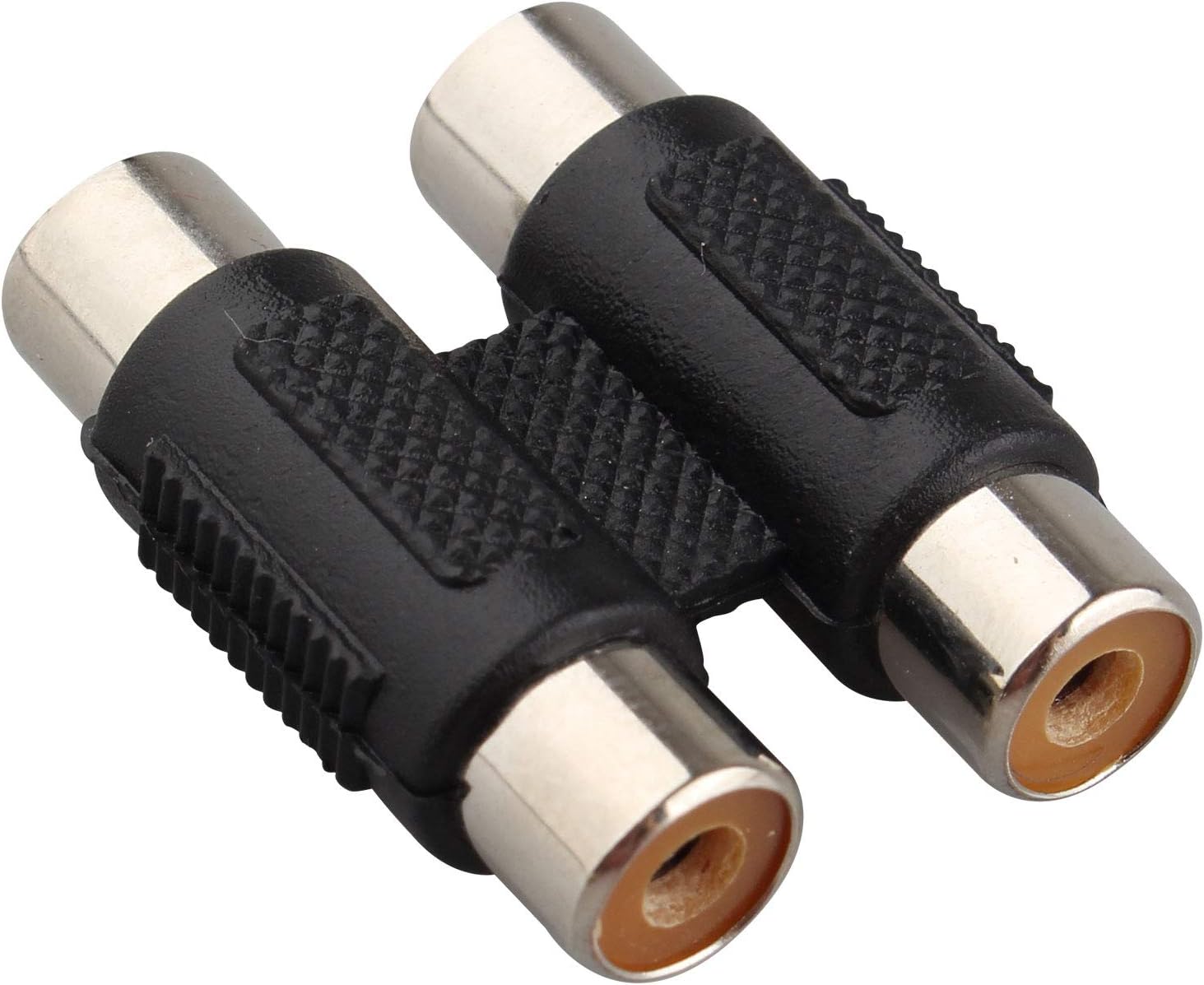 Jopto 3PCS Twin RCA Phono Joiner Double Female Straight Connector Dual RCA Female to Female Coupler Audio Extension Adapter for Record Player CD MP3 Reciever Amplifier Stereo Phono Cable Black - Image 4
