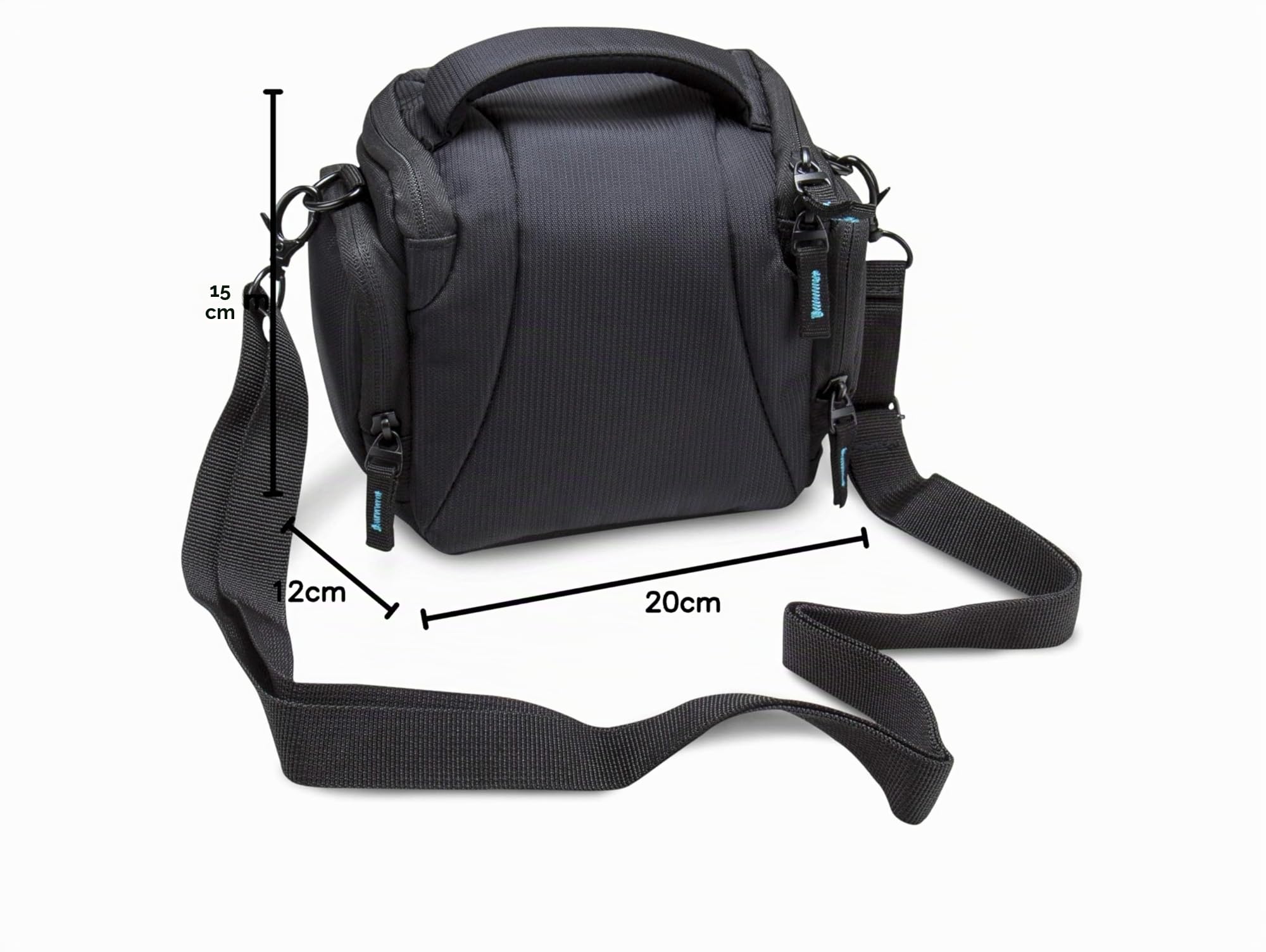Bodyguard DSLM Borsa Fotografica System L – Custodia Impermeabile e Resistente agli Urti con Cinghia Regolabile e Scomparti per Accessori, Adatta per Fotocamere Bridge o Mirrorless, Nera