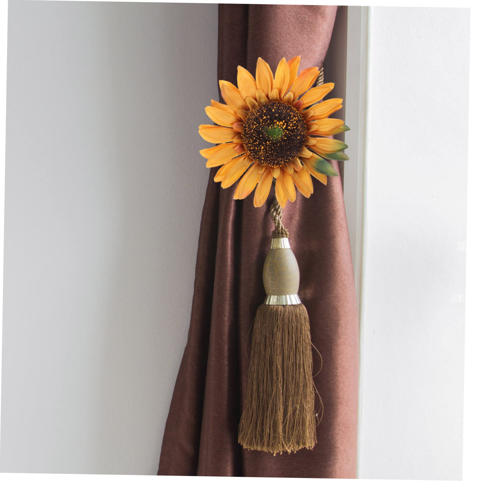 Alipis 8stücke Vorhang Raffhalter Sonnenblumen-Design Dekorative Draperie Clips Für Wohnzimmer Schlafzimmer Und Büro Einfache Anwendung Und Stilvolle Raumgestaltung Ohne Bohren