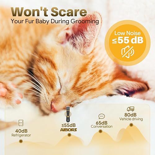Miniatura 4 de Kit de aseo para perros pequeños, recortador de patas de perro eléctrico 4 en 1 con molinillo de uñas, recortador de uñas de bajo ruido, IPX7
