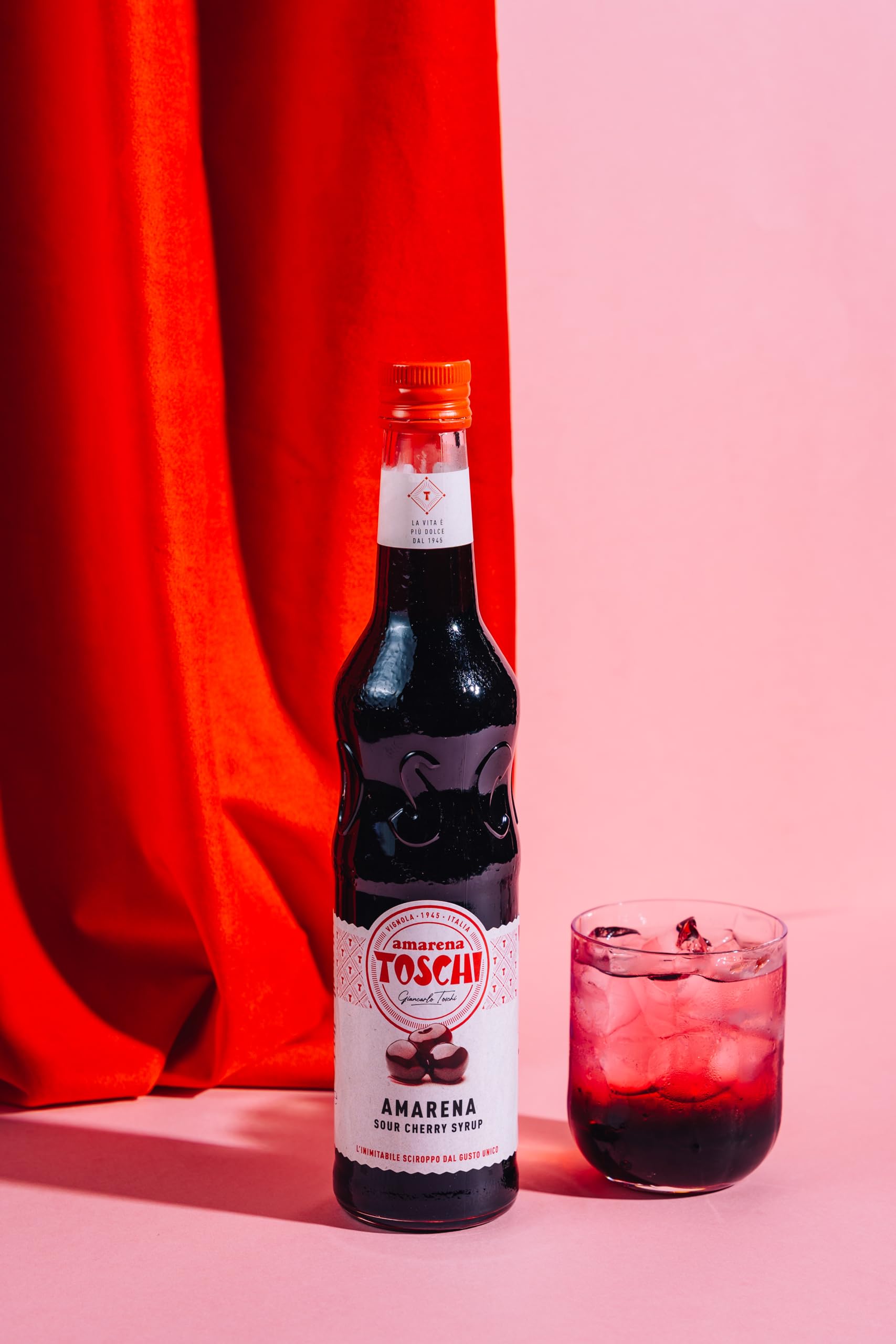 Sciroppi Tradizionali Toschi 740 gr nei gusti: Amarena, Menta, Fragola, Granatina, Limone e Orzata.