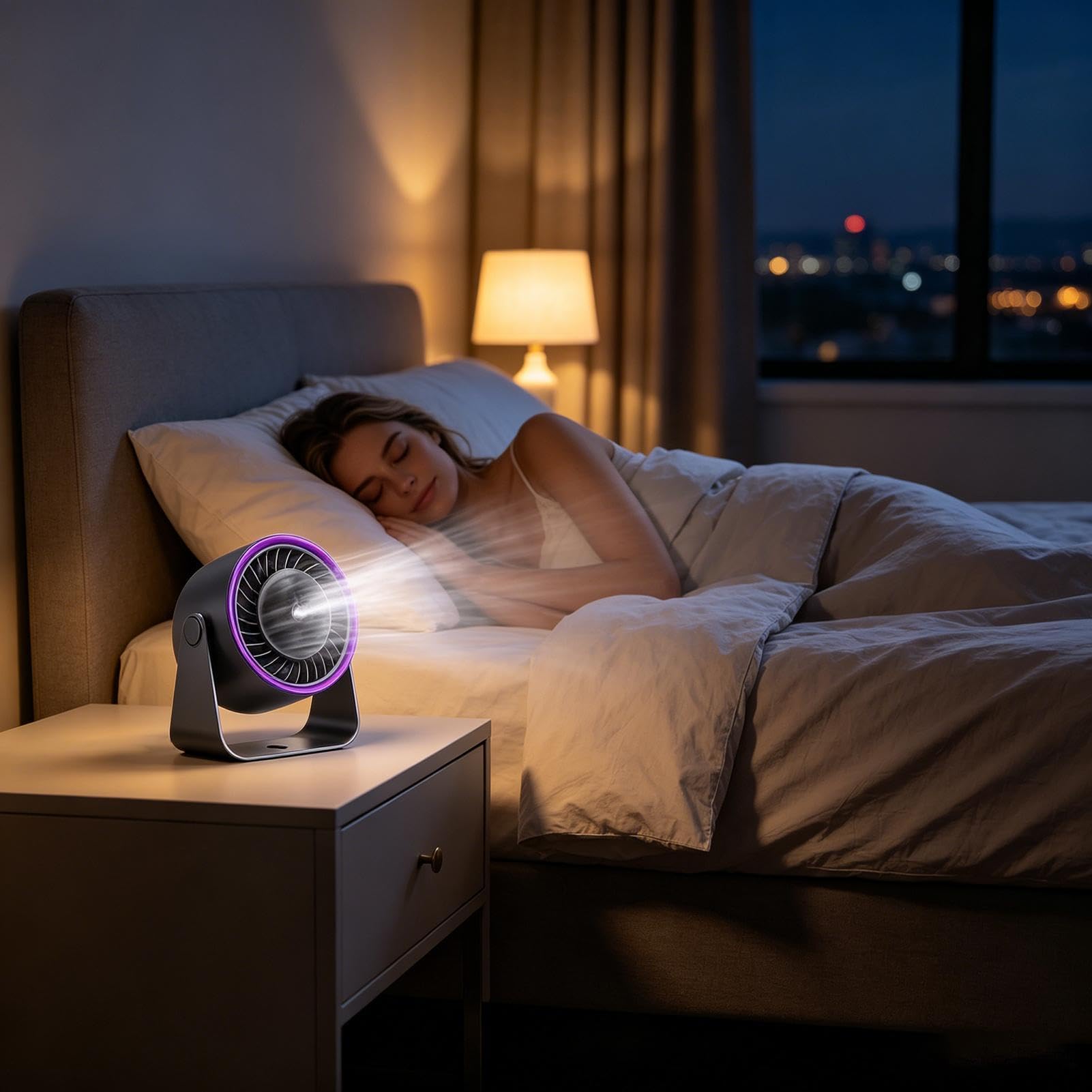 Ventilatore Nebulizzatore Con Serbatoio d'Acqua 90ml, 5 Velocità, | Ventilatore da Tavolo Per l', Casa, Ufficio, Camera da , Interni, Lavoro