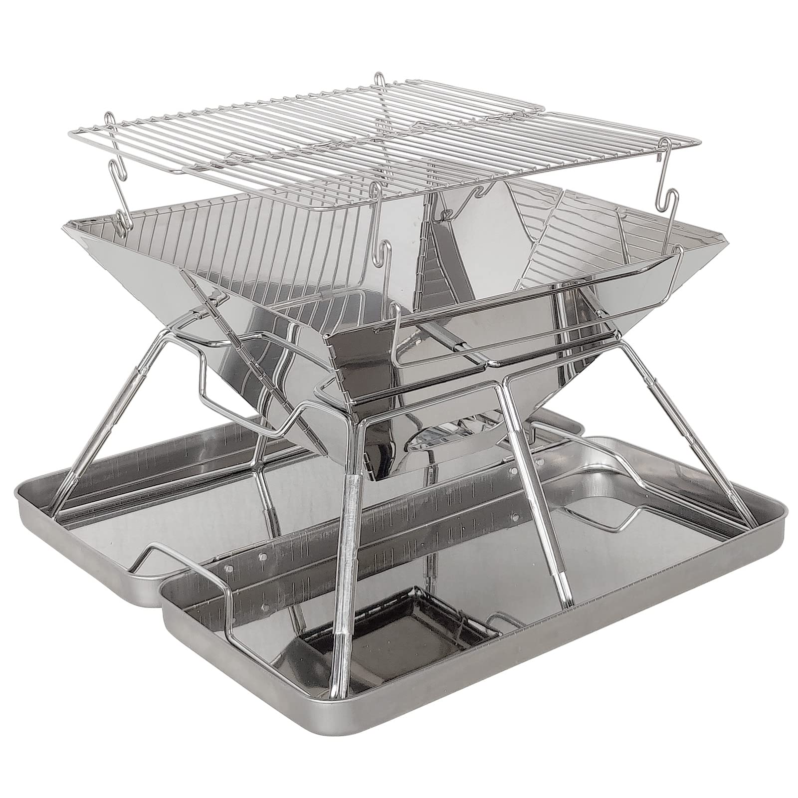 Amazon | kaitou 折りたたみ式焚き火台 バーベキュー コンロ キャンプ