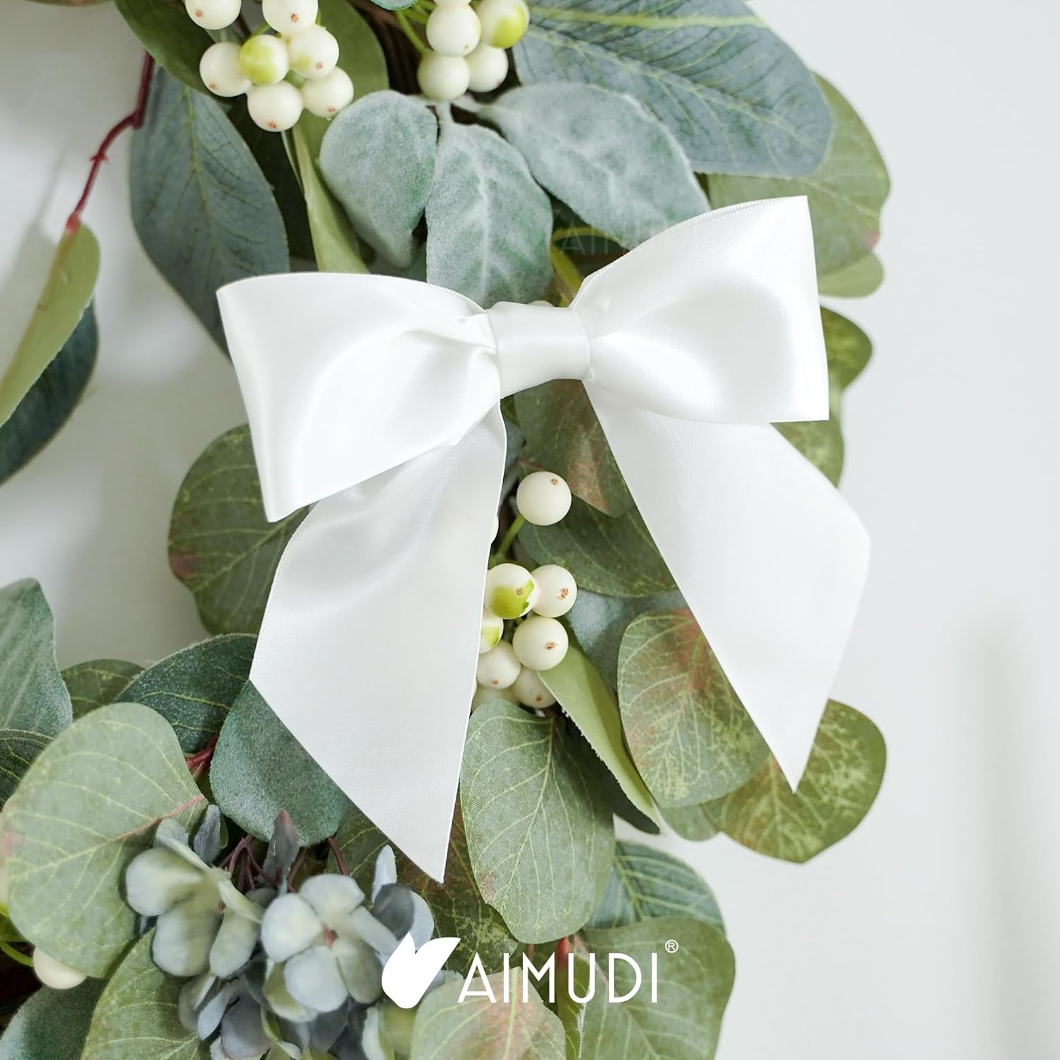 AIMUDI White Satin Bows 5.5" Bows for Gift Wrapping Satin Twist Tie Bows Premade Ribbon Bows for Treat Bags Invitations Baskets Crafts Wreaths Wedding Birthday Baby Shower Party Decorations, 24 PCs - Image 8