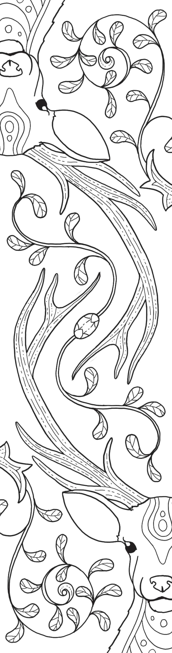 Animals Coloring Bookmarks