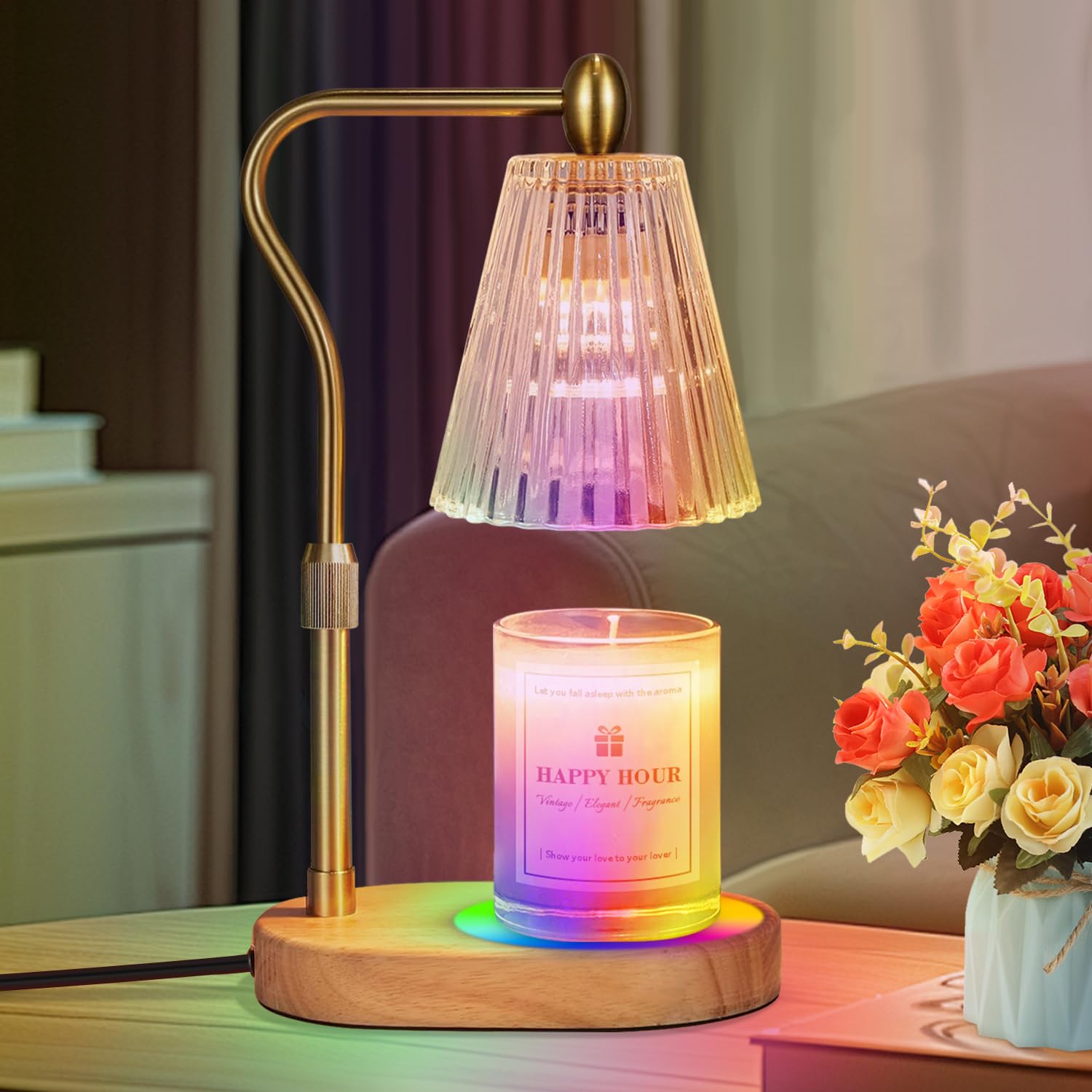 Amazon.com: Imenlox Dimmable Candle Warmer Lamp with RGB Mode