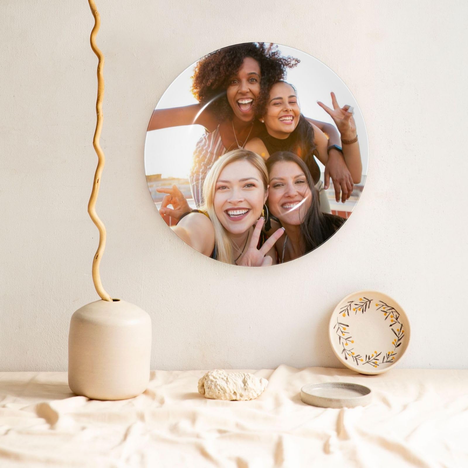 Platos decorativos de cerámica con foto personalizada,Plato de cerámica decorativo con soporte,plato de cerámica personalizado con foto/imagen/texto,Regalos Conmemorativos para Pareja Amigo De La