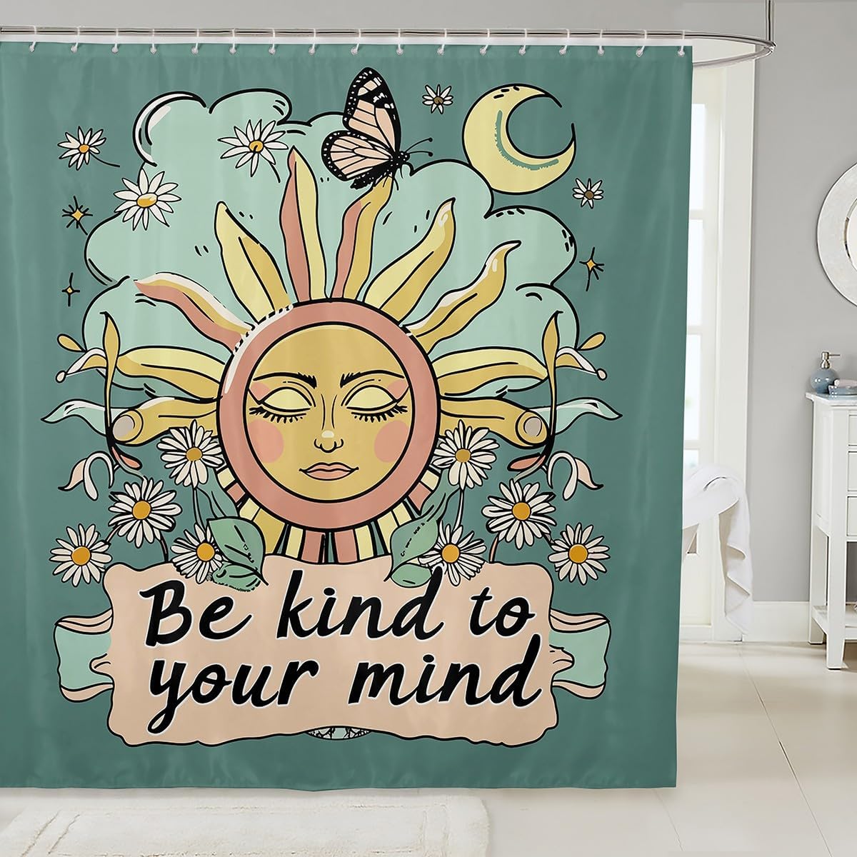 Couple Lion Shower Curtain,Africa Wild Animals Bathroom Curtain,Valentine's Day Themed Quotes Waterproof Curtain for Teens Women Men Adult Room Decor,Black Gold Glitter Luxury Bath Curtain