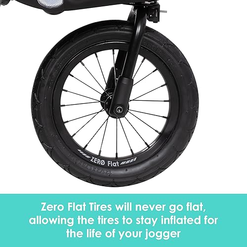 Vista 2 de Baby Trend Expedition Zero Flat Jogger - Sistema de viaje con luces LED, azul