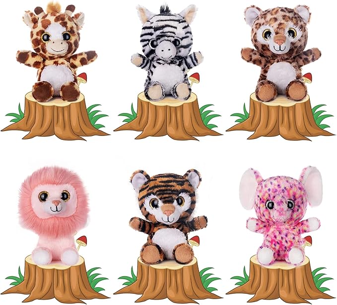 My OLi Peluche 7" Set de 6 Animales del Bosque miniatura 6