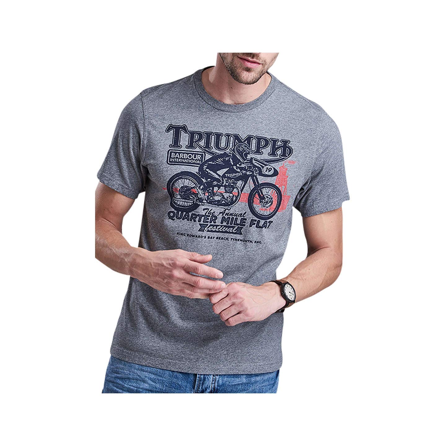 Thruxton Barbour Triumph T Shirt Thruxton T Shirt