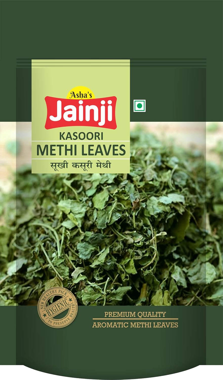 Jainji KASOORI Methi (1 KG) Dried Fenugreek leaves Sukhi Methi