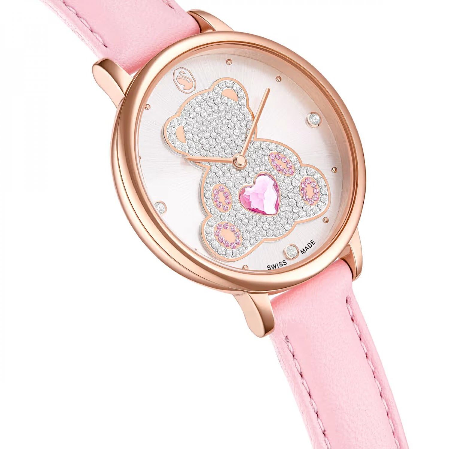 Swarovski Watch Teddy 5739838 orologio da ragazza in acciaio inossidabile e pelle