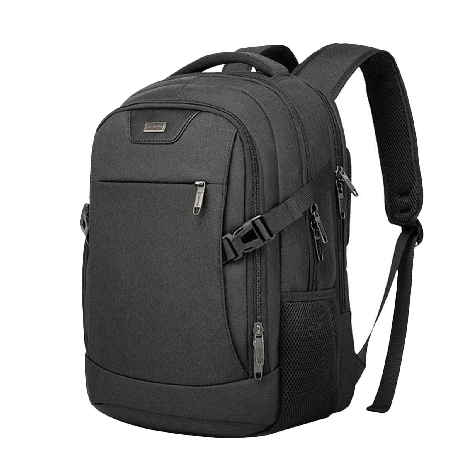 FANDARE Mochila Ordenador Mochila Hombre Mochila Portatil Mochila Impermeable con Puerto de Carga USB Bolsos Bandolera Backpack para Negocio Trabajo Diario Viaje Escolares Mochila Negro